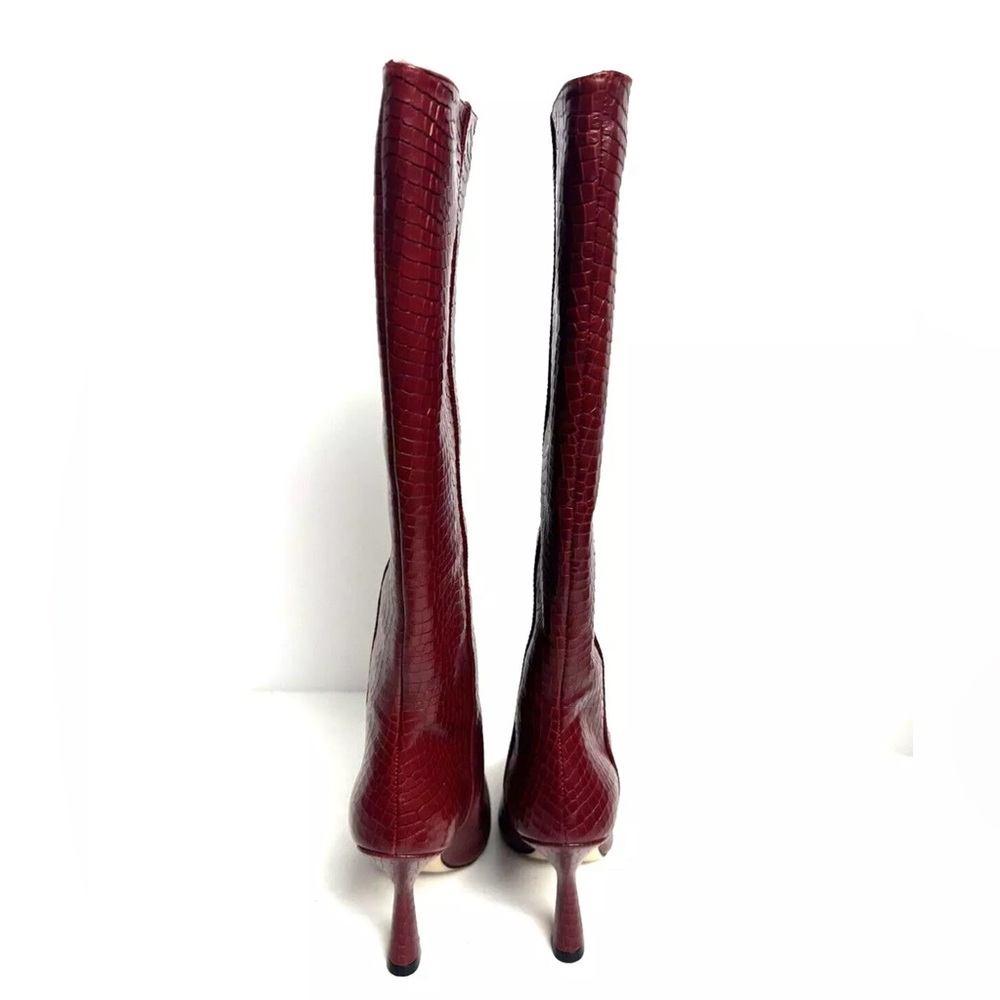 Stuart Weitzman Womens Parton Knee High Boot Red 6 M - Picture 4 of 6